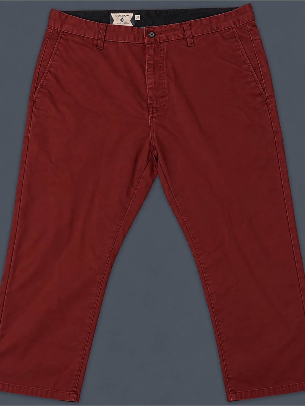 Volcom Men’s Chinos in Brick Red